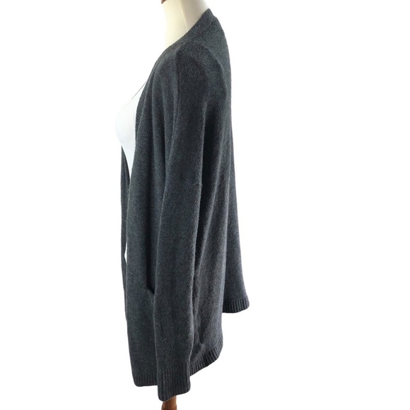 J.Crew Oversized Slouchy Cardigan Sz XXS Grey Wool Alpaca Pockets Knit Sweater - Picture 3 of 8